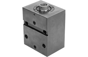 Blockzylinder hydraulisch mit Metallabstreifer doppelt / einfach wirkend mit Federrückstellung, Form C